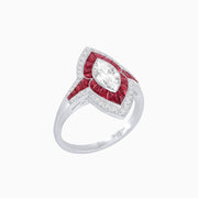 Marquise Shape Art Deco Style - Shahin Jewelry